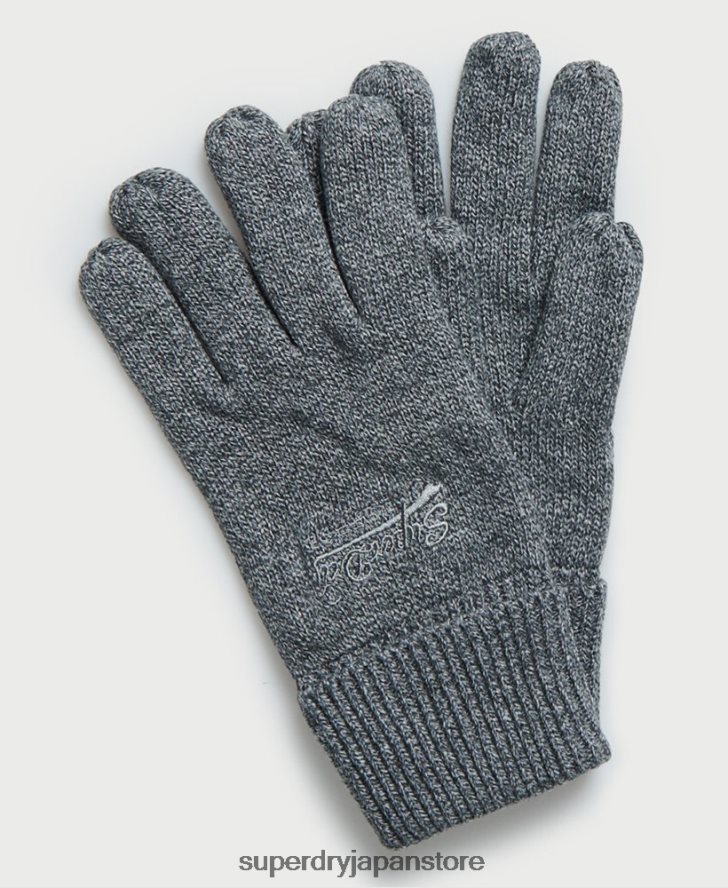 オレンジラベルの手袋 男性 Superdry アクセサリー グレー 2J62PZ1843