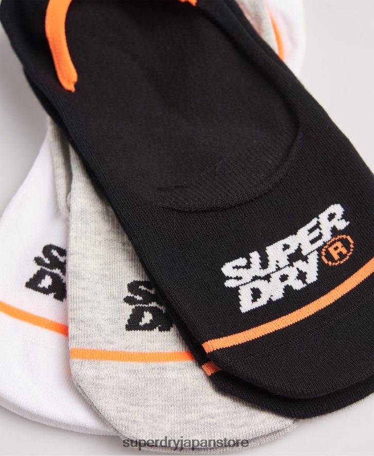 オーガニックコットンノーショートレーナーソックス 男性 Superdry アクセサリー 白 2J62PZ1854