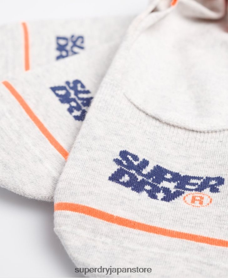 ノーショートレーナーソックス 男性 Superdry アクセサリー グレー 2J62PZ1855