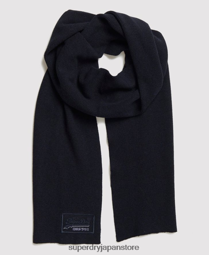 オレンジラベルのスカーフ 男性 Superdry アクセサリー 海軍 2J62PZ1857