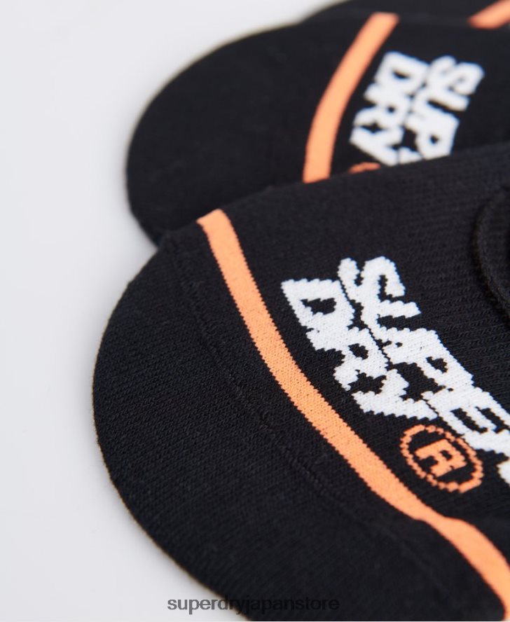 ノーショートレーナーソックス 男性 Superdry アクセサリー 黒 2J62PZ1859