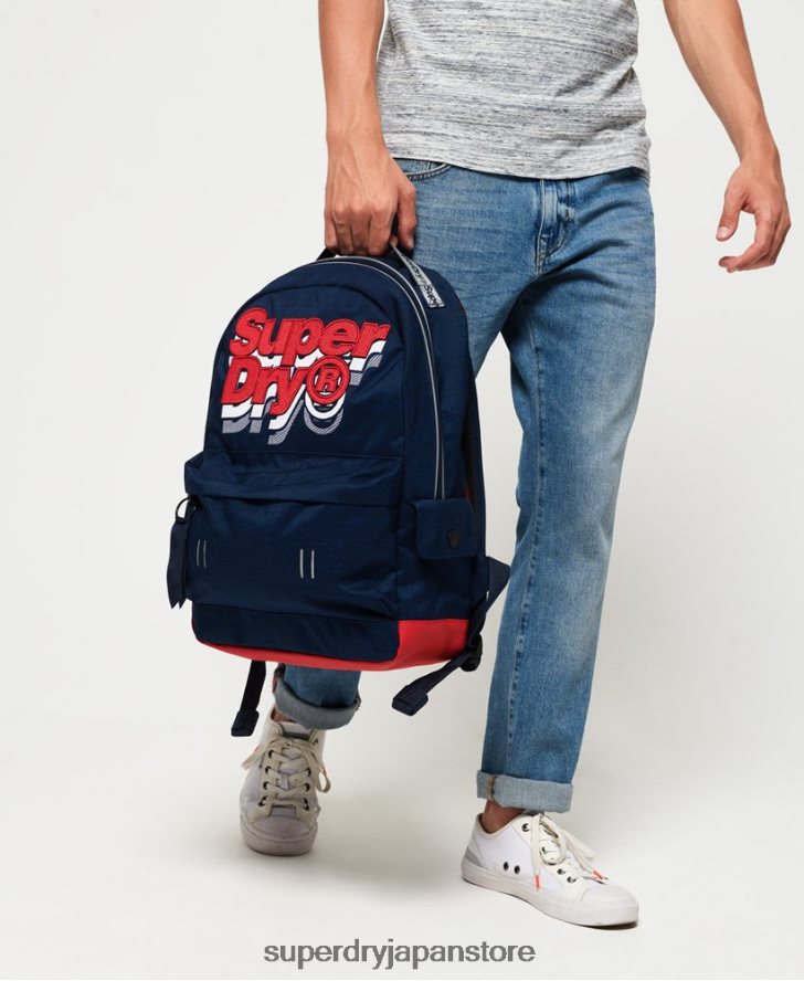 ジャッキーモンタナリュックサック 男性 Superdry アクセサリー 海軍 2J62PZ1860