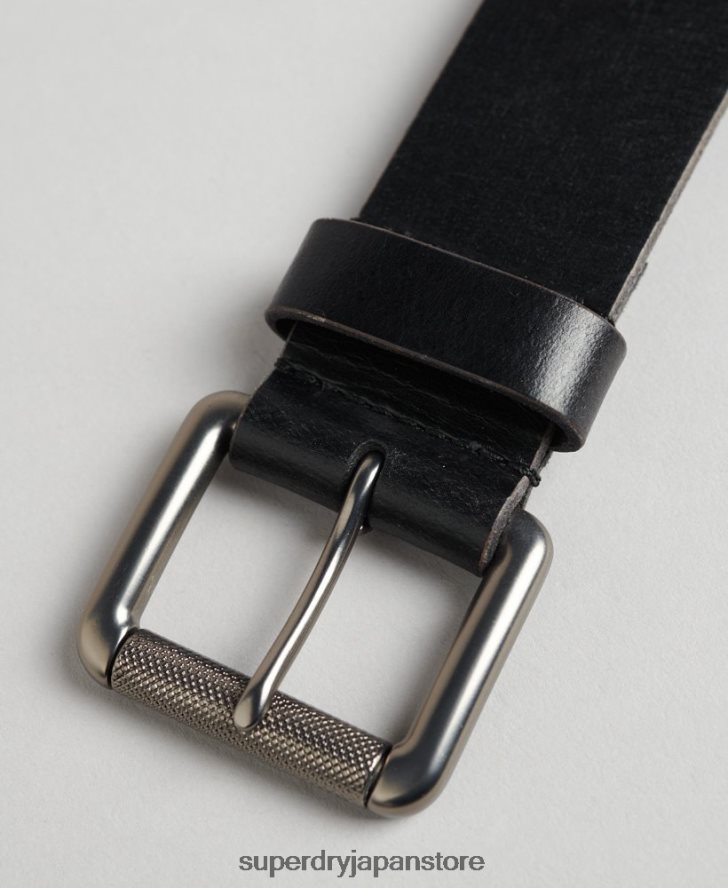 革ベルトギフトボックス 男性 Superdry アクセサリー 黒 2J62PZ1865