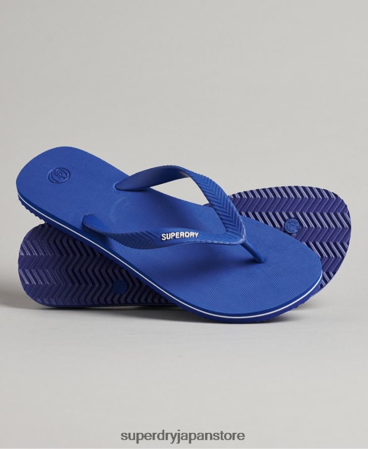 ヴィンテージクラシックビーチサンダル 男性 Superdry 靴 青 2J62PZ1875