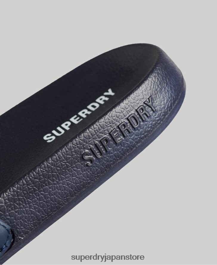 コアプールスライダー 男性 Superdry 靴 海軍 2J62PZ1885