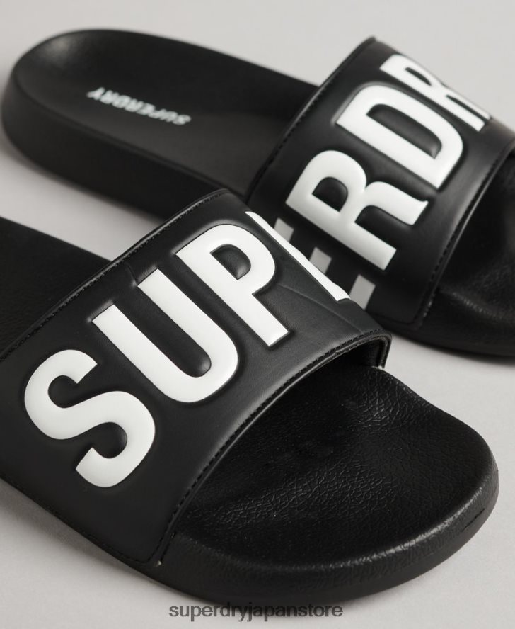 コアプールスライダー 男性 Superdry 靴 黒 2J62PZ1887