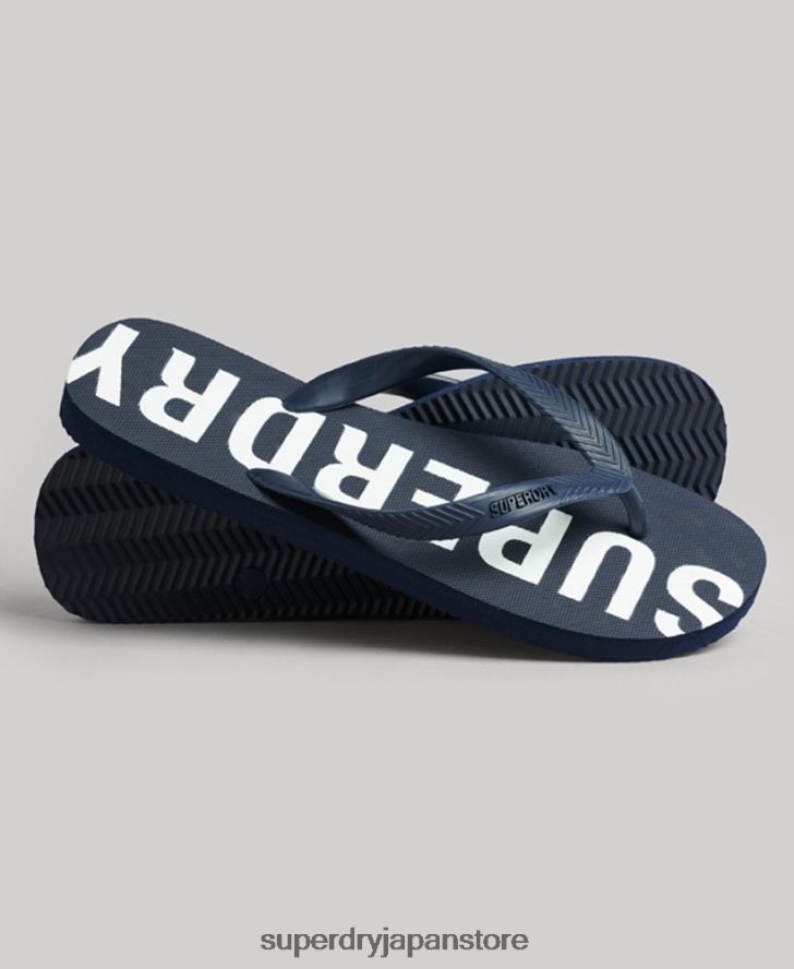 コードコアスポーツビーチサンダル 男性 Superdry 靴 海軍 2J62PZ1901