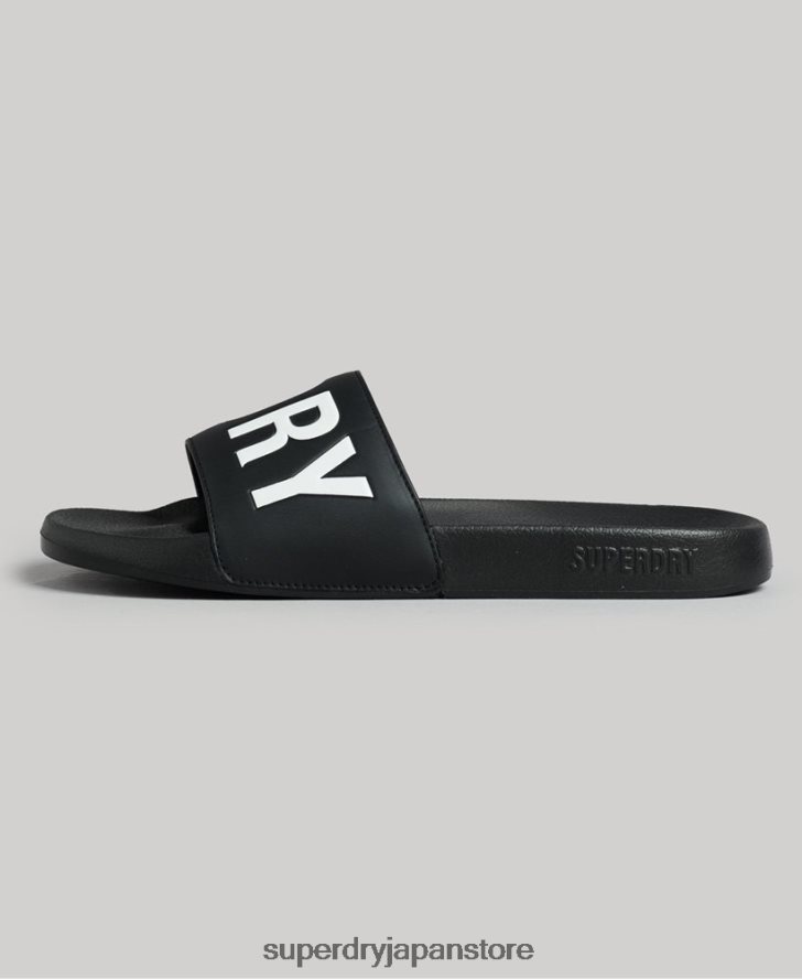 コードコアプールスライダー 男性 Superdry 靴 黒 2J62PZ1903