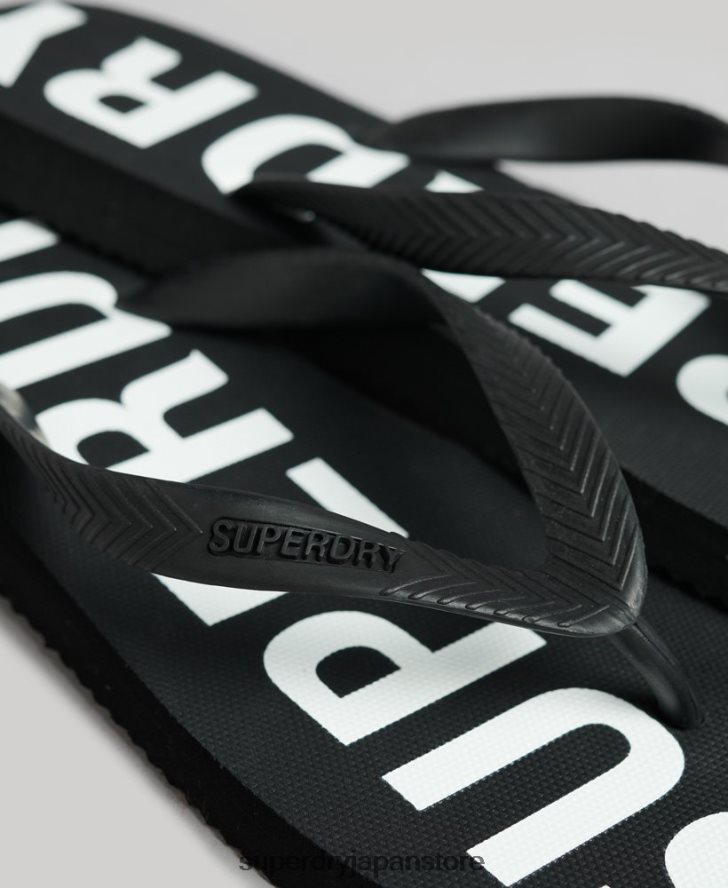 コードコアスポーツビーチサンダル 男性 Superdry 靴 黒 2J62PZ1915