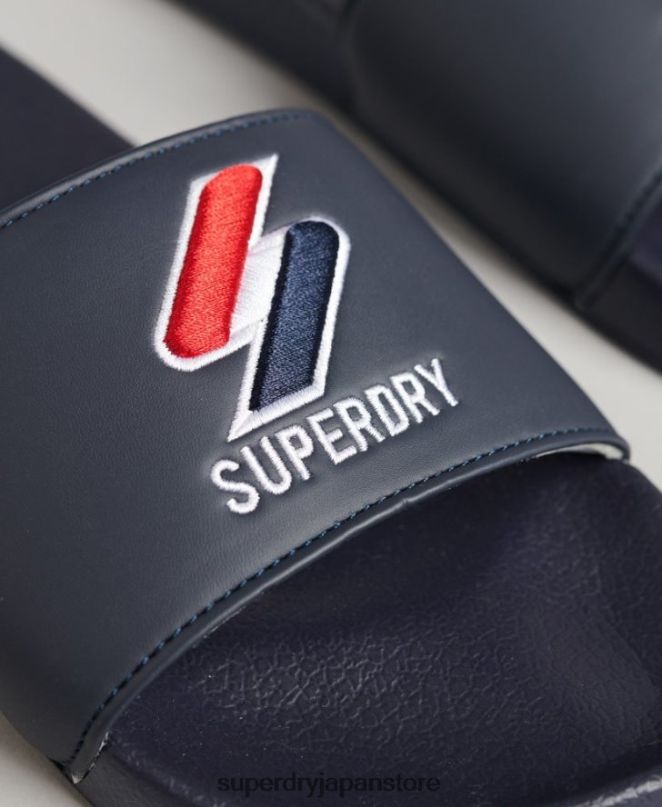 コアプールスライダー 男性 Superdry 靴 海軍 2J62PZ1917