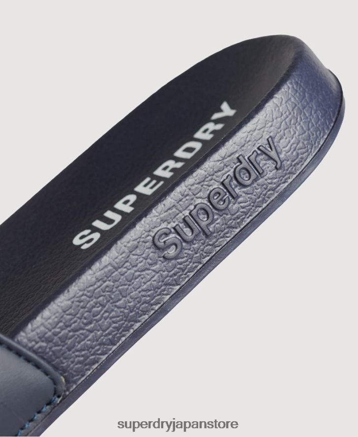 コアプールスライダー 男性 Superdry 靴 海軍 2J62PZ1917