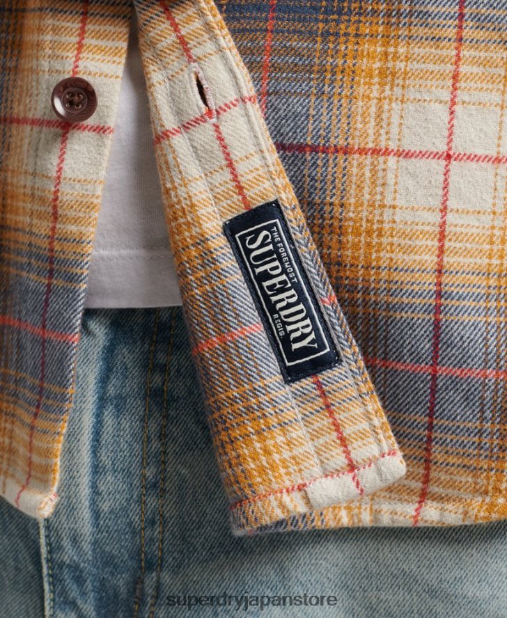 ヴィンテージチェックオーバーシャ​​ツ 男性 Superdry 衣類 金 2J62PZ191