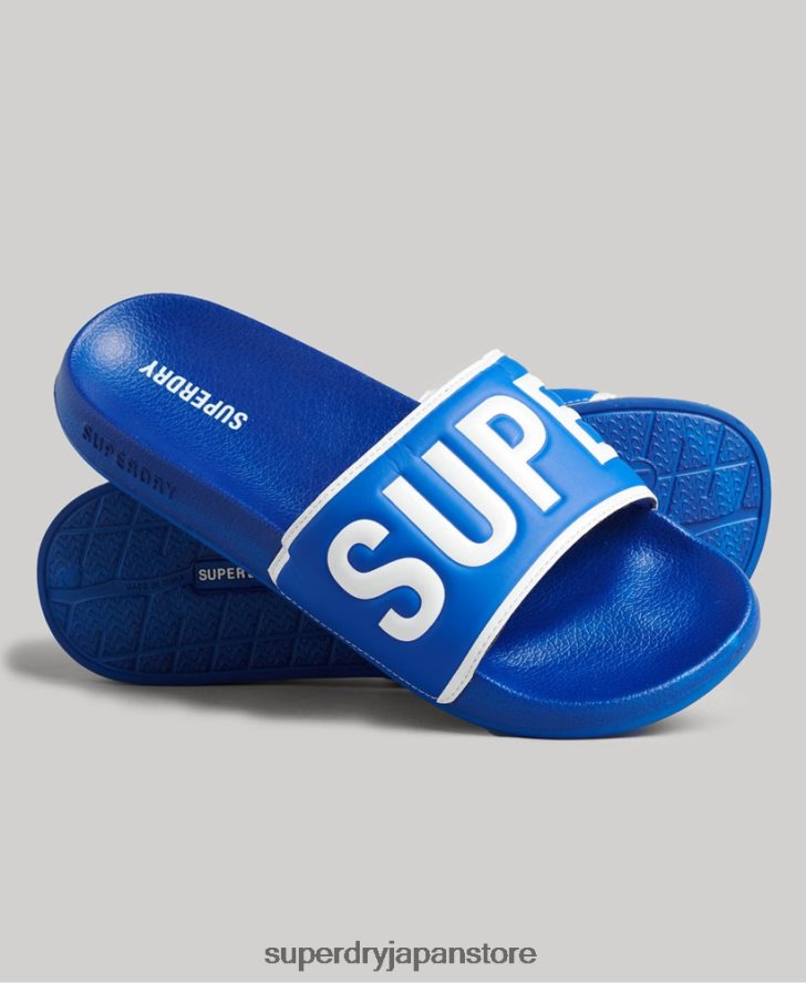 コアプールスライダー 男性 Superdry 靴 青 2J62PZ1924