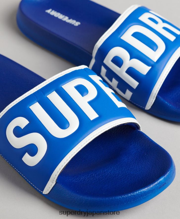 コアプールスライダー 男性 Superdry 靴 青 2J62PZ1924