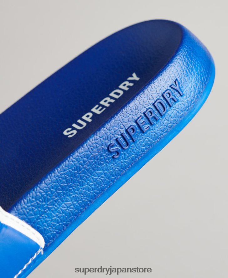 コアプールスライダー 男性 Superdry 靴 青 2J62PZ1924
