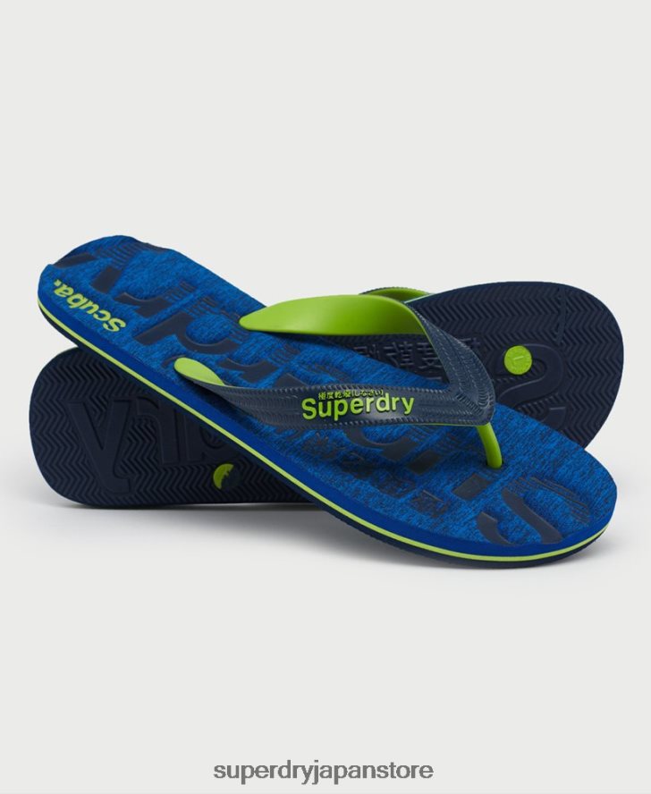 エッセンシャル ロゴ ビーチサンダル 男性 Superdry 靴 濃紺 2J62PZ1929