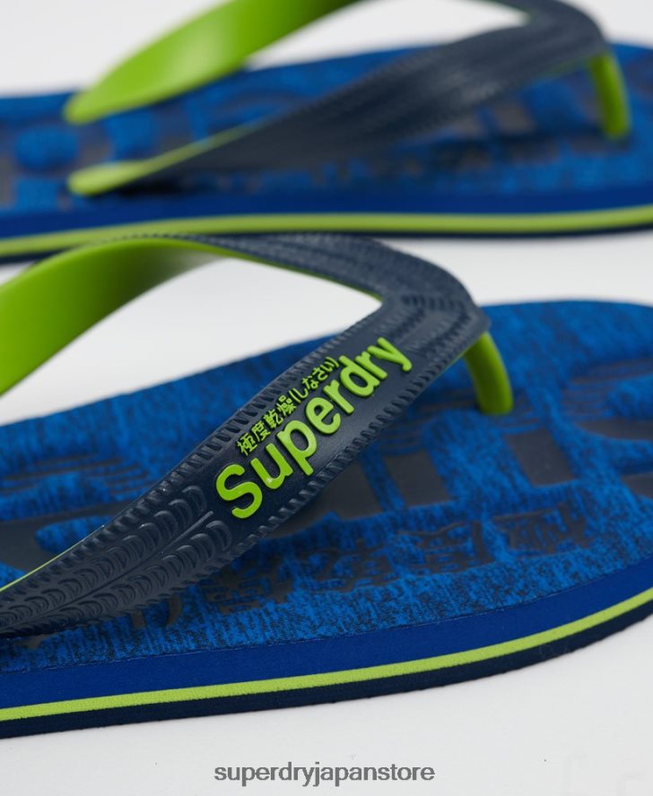 エッセンシャル ロゴ ビーチサンダル 男性 Superdry 靴 濃紺 2J62PZ1929