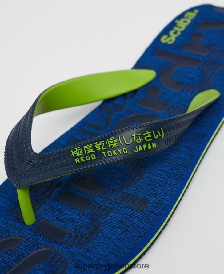 エッセンシャル ロゴ ビーチサンダル 男性 Superdry 靴 濃紺 2J62PZ1929