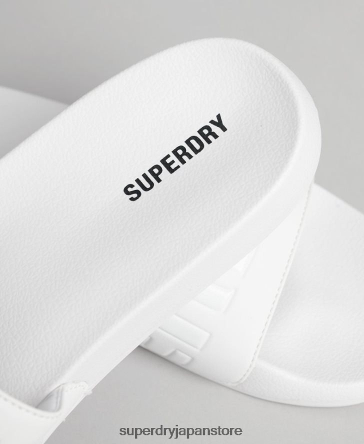 コアプールスライダー 男性 Superdry 靴 白 2J62PZ1944
