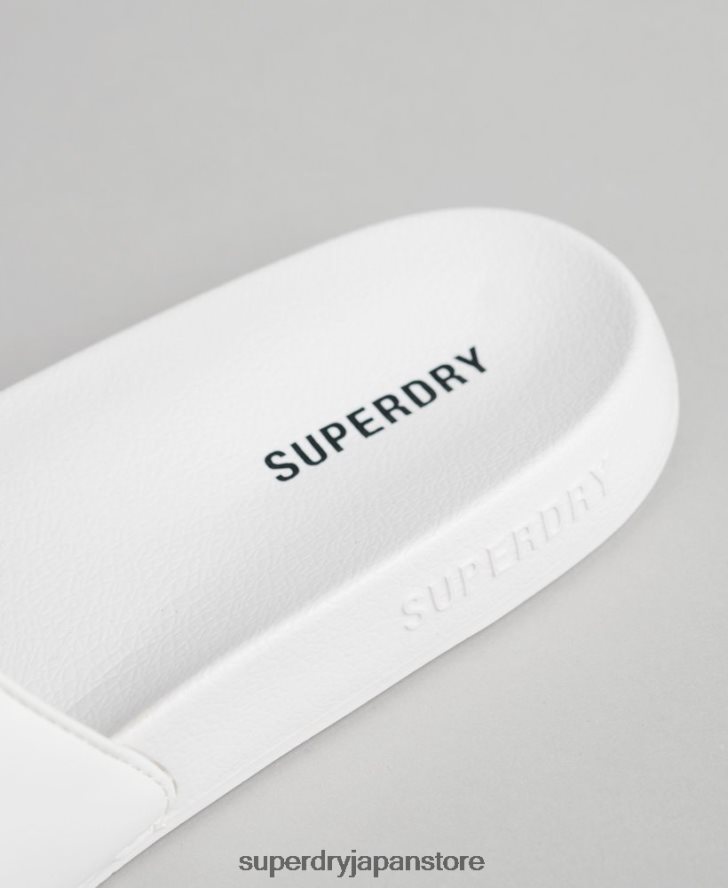 コアプールスライダー 男性 Superdry 靴 白 2J62PZ1944