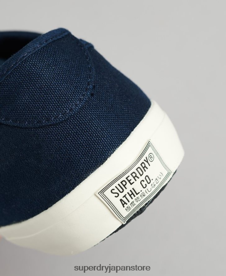 ビーガンキャンバスカジュアルトレーナー 男性 Superdry 靴 海軍 2J62PZ1953