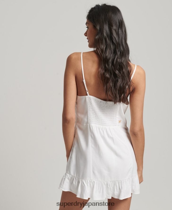ヴィンテージキャミミニドレス 女性 Superdry 衣類 白 2J62PZ1967