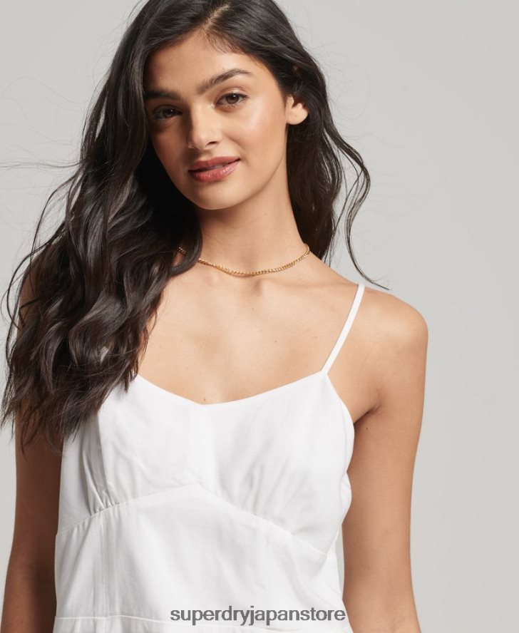 ヴィンテージキャミミニドレス 女性 Superdry 衣類 白 2J62PZ1967
