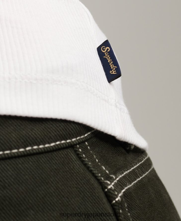 レーストリムベストトップ 女性 Superdry 衣類 白 2J62PZ1972