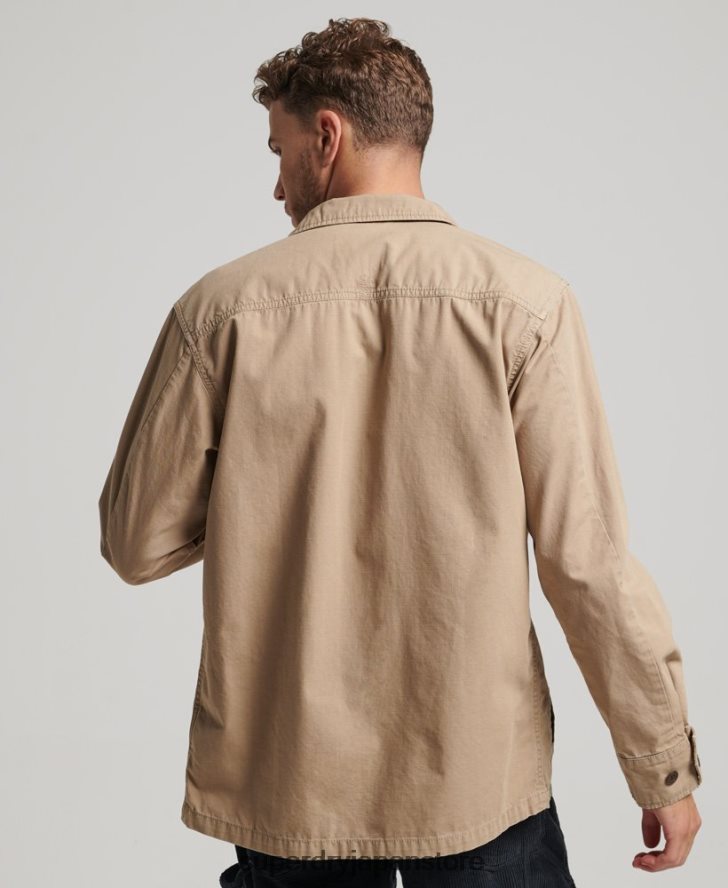 ヴィンテージ コンバット オーバーシャ​​ツ 男性 Superdry 衣類 黄褐色 2J62PZ199