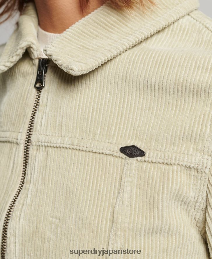 クロップドコードジャケット 女性 Superdry 衣類 ベージュ 2J62PZ2031