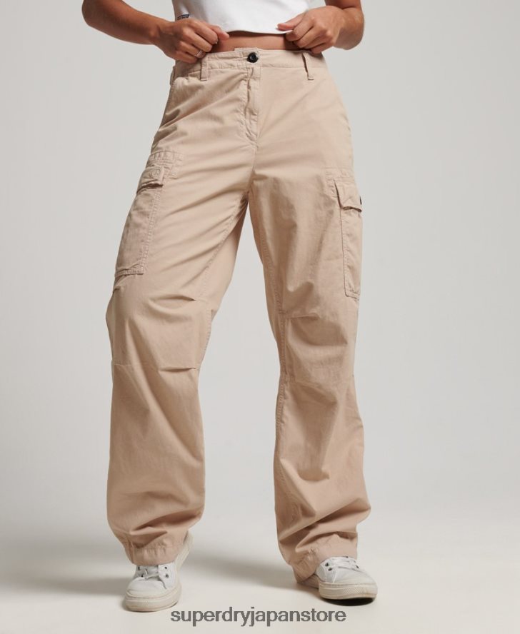 ヴィンテージローライズカーゴパンツ 女性 Superdry 衣類 茶色 2J62PZ2036
