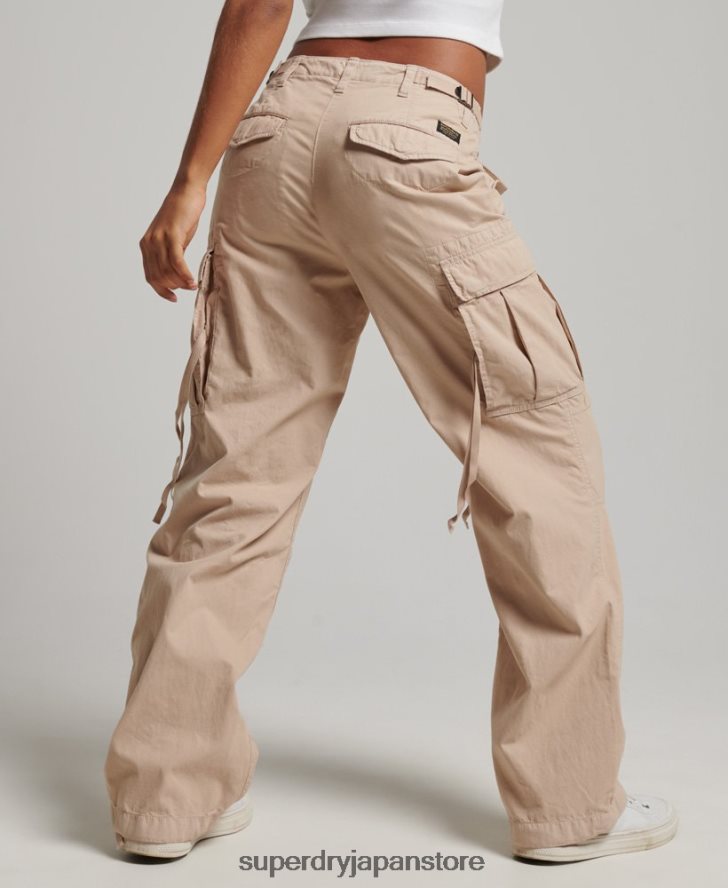 ヴィンテージローライズカーゴパンツ 女性 Superdry 衣類 茶色 2J62PZ2036