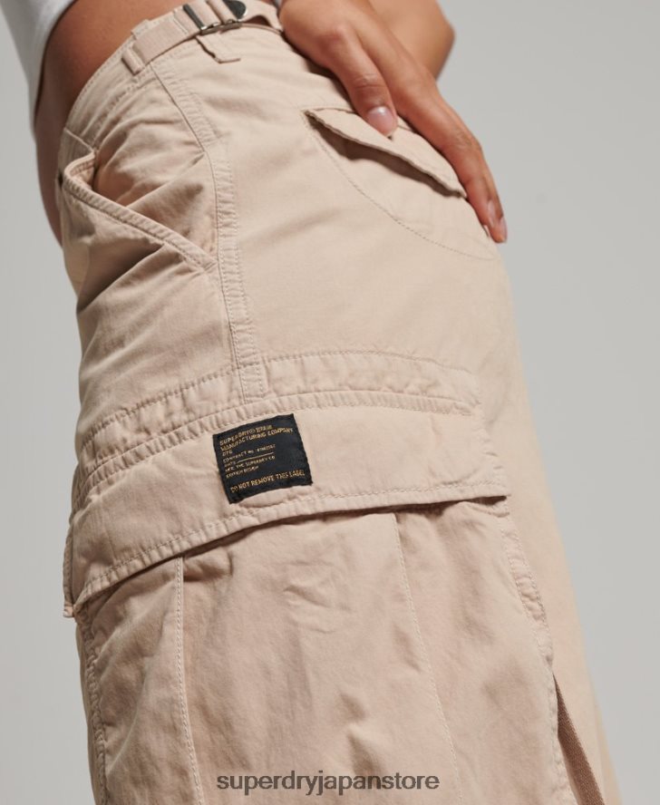 ヴィンテージローライズカーゴパンツ 女性 Superdry 衣類 茶色 2J62PZ2036