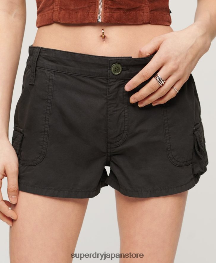 ユーティリティカーゴショーツ 女性 Superdry 衣類 濃い灰色 2J62PZ2054
