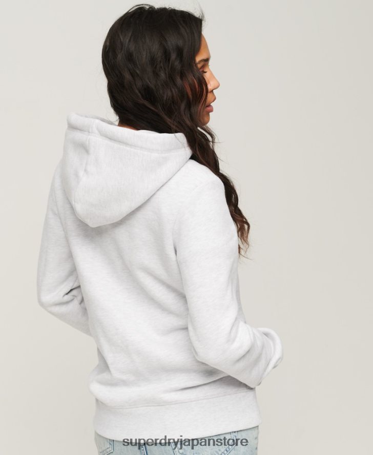 ヴィンテージロゴナラティブパーカー 女性 Superdry 衣類 ライトグレー 2J62PZ2108