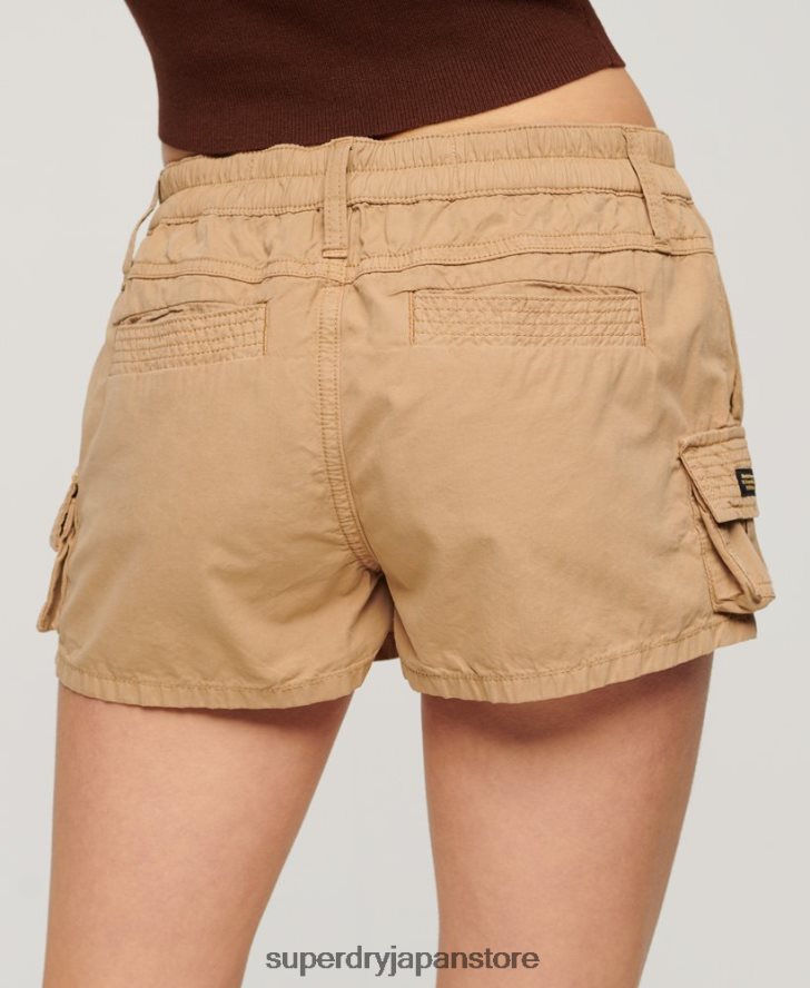 ユーティリティカーゴショーツ 女性 Superdry 衣類 黄褐色 2J62PZ2124