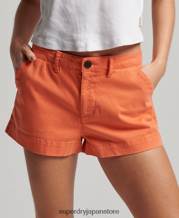 チノホットショーツ 女性 Superdry 衣類 コーラル 2J62PZ2135