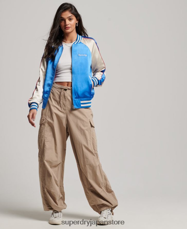 ローラーダービージャケット 女性 Superdry 衣類 青 2J62PZ2137