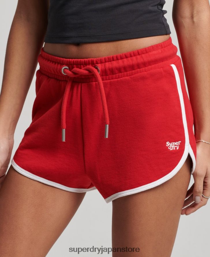 ヴィンテージジャージーレーサーショーツ 女性 Superdry 衣類 赤 2J62PZ2162