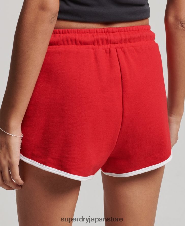 ヴィンテージジャージーレーサーショーツ 女性 Superdry 衣類 赤 2J62PZ2162