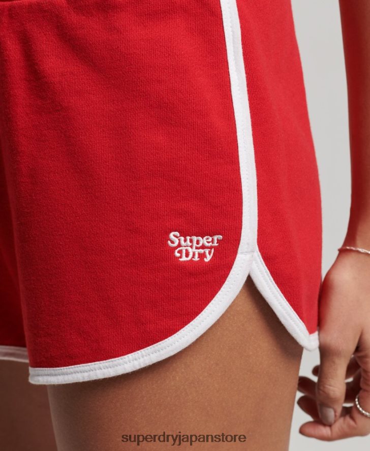 ヴィンテージジャージーレーサーショーツ 女性 Superdry 衣類 赤 2J62PZ2162