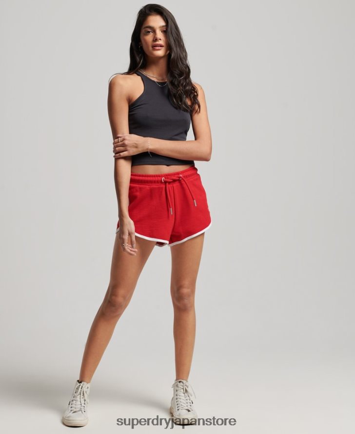 ヴィンテージジャージーレーサーショーツ 女性 Superdry 衣類 赤 2J62PZ2162