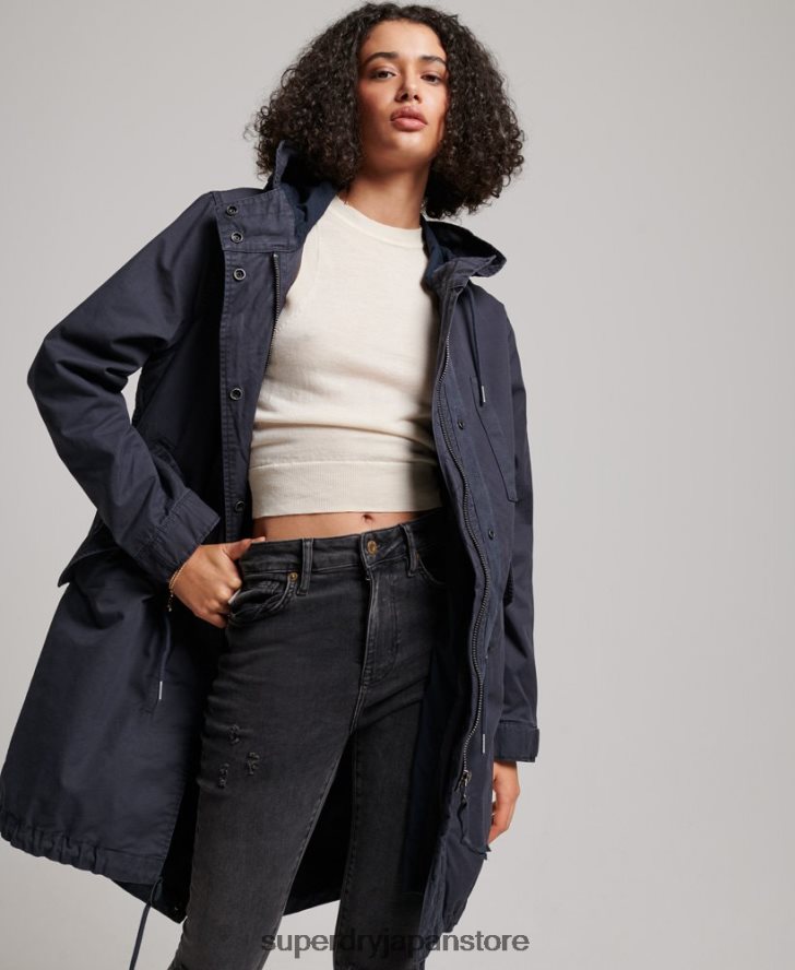 ヴィンテージフィールドパーカー 女性 Superdry 衣類 海軍 2J62PZ2163