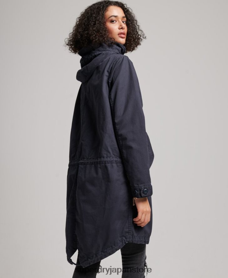 ヴィンテージフィールドパーカー 女性 Superdry 衣類 海軍 2J62PZ2163