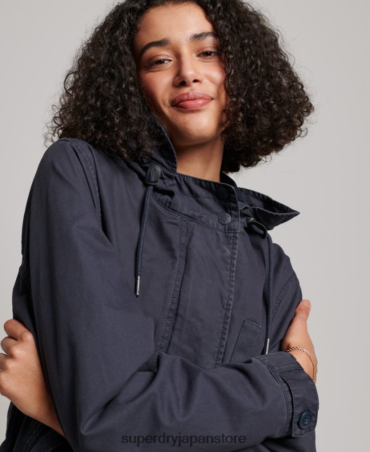 ヴィンテージフィールドパーカー 女性 Superdry 衣類 海軍 2J62PZ2163