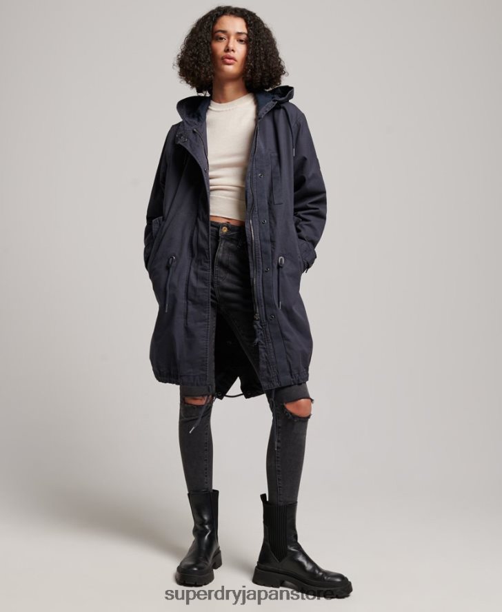 ヴィンテージフィールドパーカー 女性 Superdry 衣類 海軍 2J62PZ2163