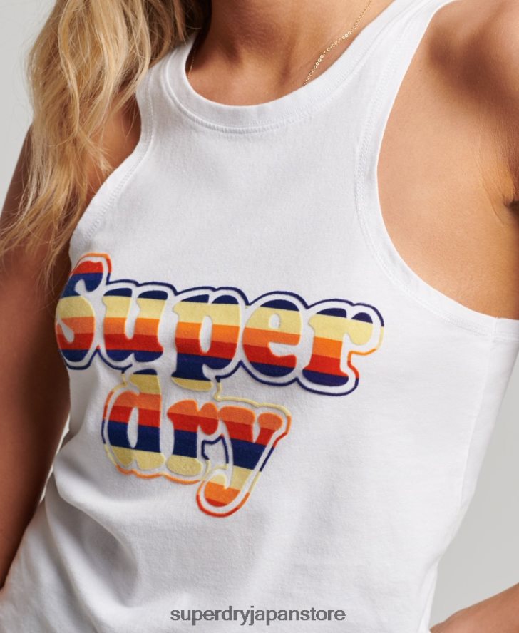 ヴィンテージクーパークラシックベストトップ 女性 Superdry 衣類 白 2J62PZ2171