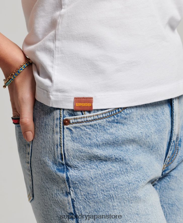 ヴィンテージクーパークラシックベストトップ 女性 Superdry 衣類 白 2J62PZ2171