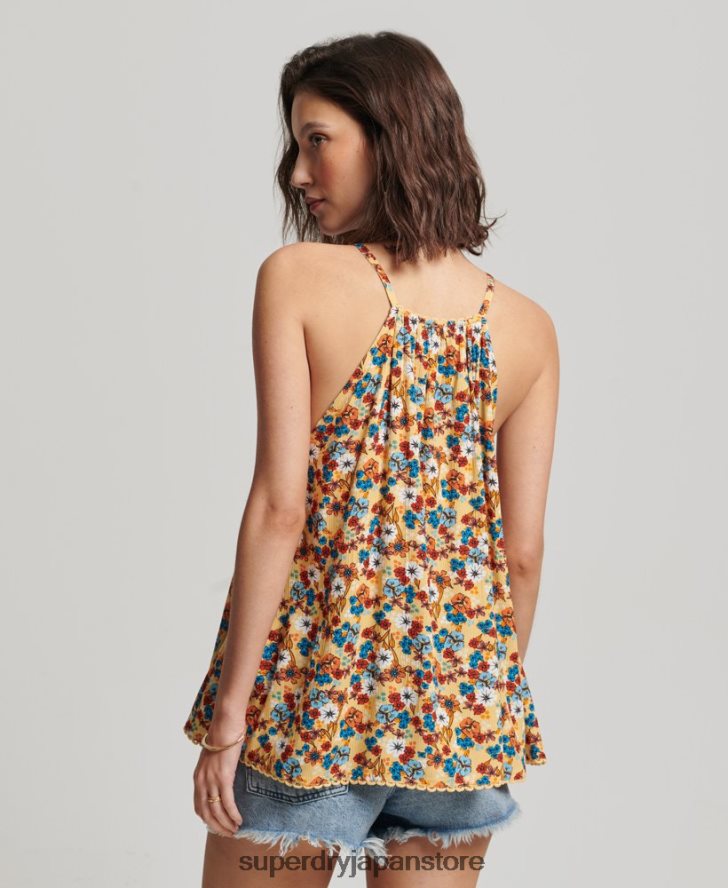 ホルタービーチキャミトップ 女性 Superdry 衣類 黄色 2J62PZ2176
