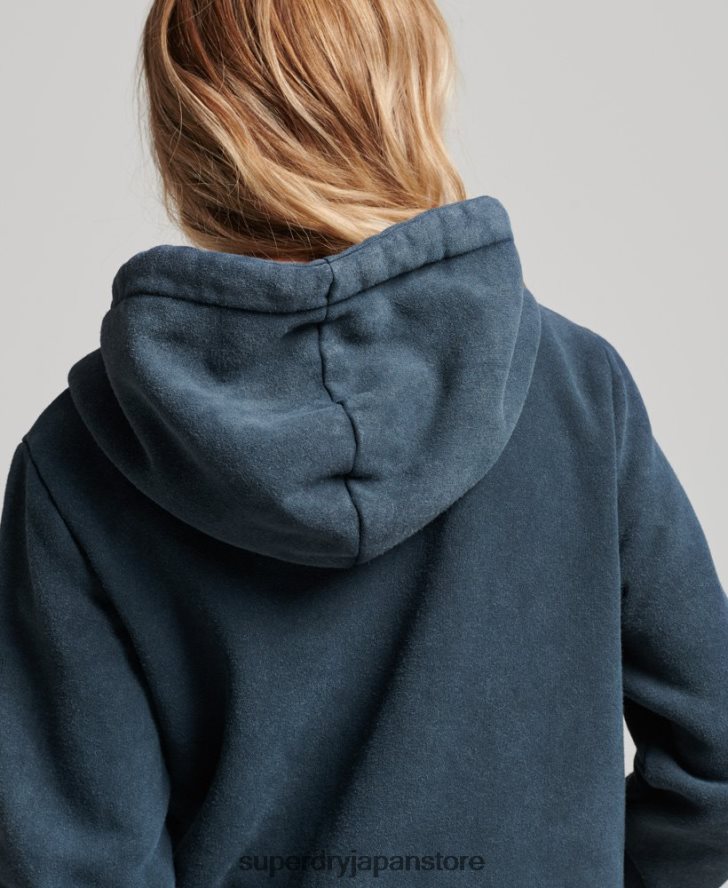 ヴィンテージ レインボー ジップ パーカー 女性 Superdry 衣類 海軍 2J62PZ2192